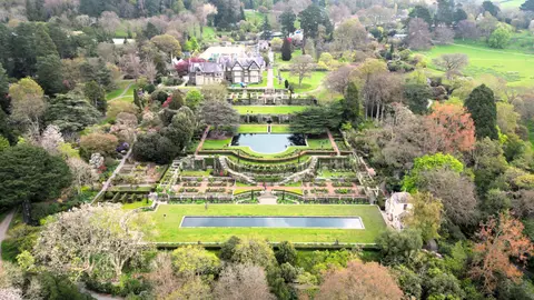 Photo of Bodnant Garden, a house & garden near Rowen, Conwy, north Wales.