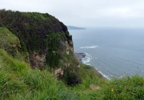 Photo: Ravenscar Cliffs, a viewpoint in the North York Moors, North Yorkshire, northern England.