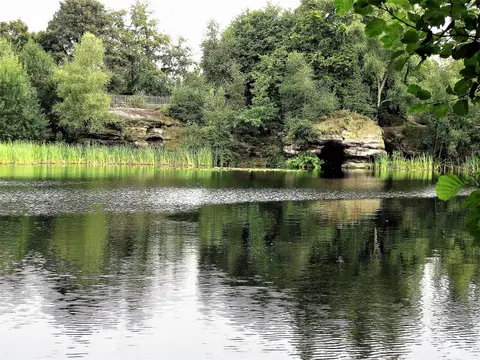 Photo of Lake Wood, a landmark near Fletching, East Sussex, south east England.