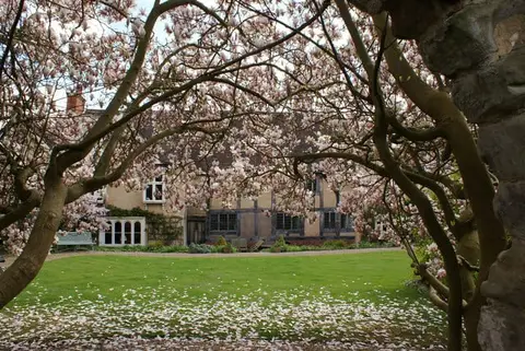 Photo of The Master's Garden, a garden in Warwickshire, central England.