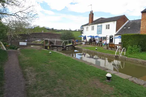 Photo of Admiral Nelson, a pub near Braunston, Northamptonshire, central England.