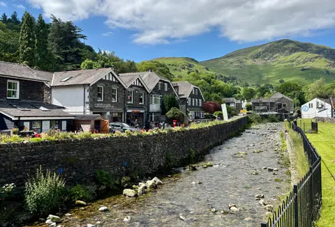 Photo of Glenridding, a village in the Lake District, Cumbria, north west England.