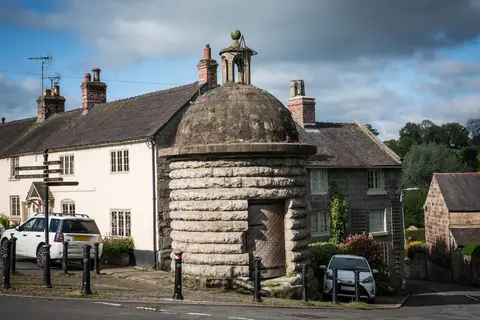 Photo of Alton, a village in Staffordshire, central England.