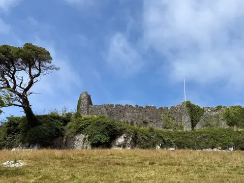 Photo of Penrice Castle, a ruined castle near Oxwich in Gower, Swansea, south west Wales.