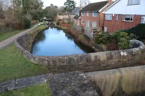 Photo of Marple, a village in Greater Manchester, north west England.