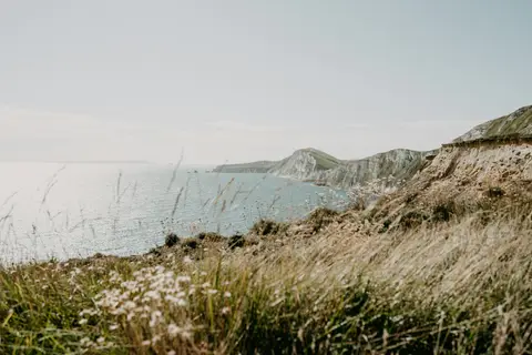 Photo of Worbarrow Bay, a beach near Kingston, Dorset, south west England.
