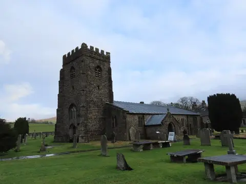 Photo of St Oswald's, Horton-in-Ribblesdale, a church in the Yorkshire Dales, North Yorkshire, northern England.