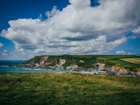 Photo of Church of St Winwaloe, Gunwalloe, a church in Cornwall, south west England.