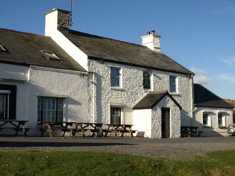 Photo of Warren House Inn, a pub near Postbridge in Dartmoor, Devon, south west England.