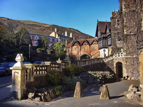Photo of Great Malvern, a village in Worcestershire, central England.
