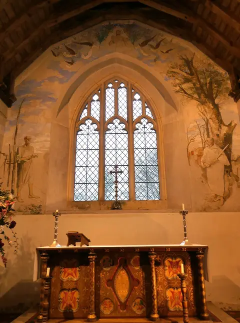 Photo of Sts Cosmas and Damian, Challock, a church in Kent, south east England.
