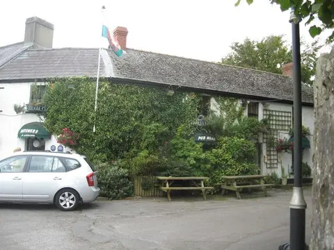 Photo of The Butchers Arms, a pub near Llanddarog, Carmarthenshire, south west Wales.