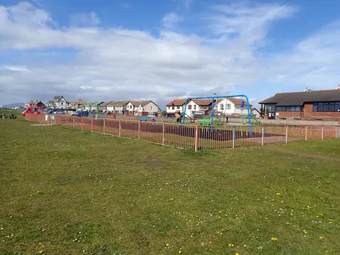 Photo of Walney Biggar Bank, a swimming spot near Barrow-in-Furness, Cumbria, north west England.