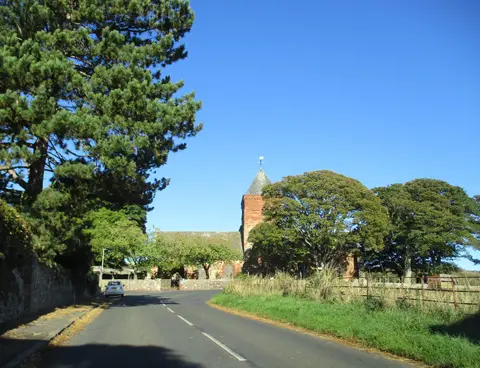 Photo of Whitekirk Parish Church, a church in East Lothian, central Scotland.