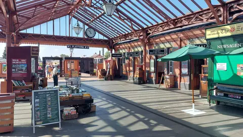 Photo of Severn Valley Railway, a visitor attraction near Bewdley, Worcestershire, central England.