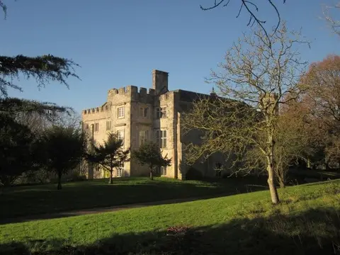 Photo of Shute Barton, a house & garden near Beer, Devon, south west England.
