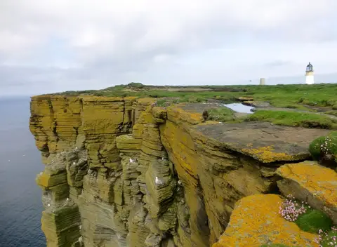 Photo of Noup Head, a nature reserve near Pierowall, the Orkney Islands, the Scottish Highlands and Islands.
