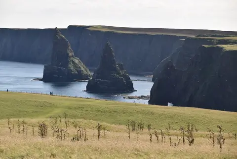 Photo: Stacks of Duncansby, a viewpoint near John o' Groats, Highland, the Scottish Highlands and Islands.