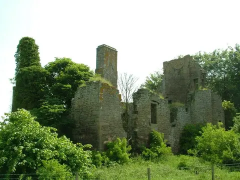 Photo of Moncur Castle, a ruined castle near Dundee, Perth and Kinross, central Scotland.