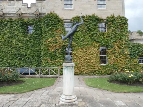 Photo of Floors Castle Gardens, a garden near Kelso, the Scottish Borders, southern Scotland.