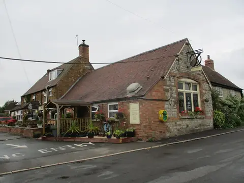 Photo of The Malt Shovel, a pub near Gaydon, Warwickshire, central England.