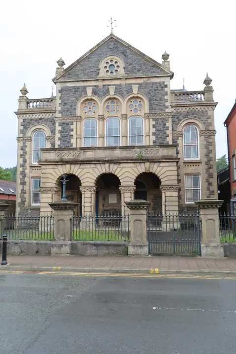 Photo of Llanidloes, a village in the Powys, mid Wales.