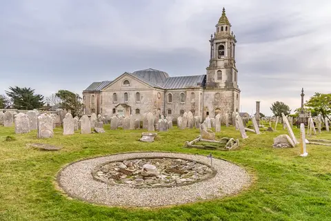 Photo of St George's Church, Reforme, a church near Easton, Dorset, south west England.