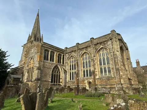 Photo of St Mary's Church, Adderbury, a church in Oxfordshire, south east England.
