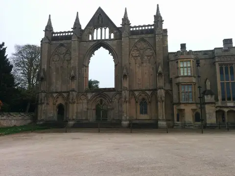 Photo of Newstead Abbey, a Grade II* registered house & garden near Papplewick, Nottinghamshire, central England.