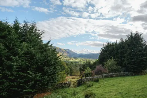 Photo of Threlkeld, a village in the Lake District, Cumbria, north west England.