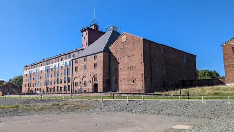Photo of Shrewsbury Flaxmill Maltings, a visitor attraction in Shropshire, central England.