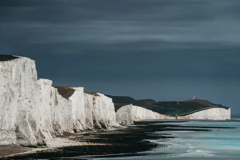 Photo of the South Downs, a National Park in south east England.