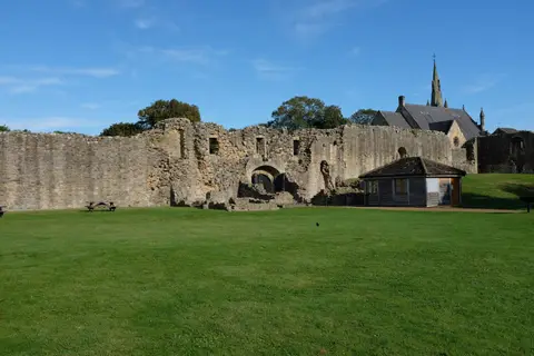 Photo of Barnard Castle, a village in County Durham, north east England.