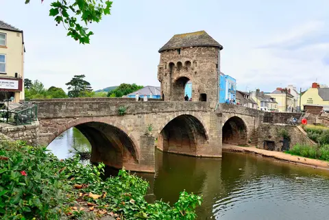 Photo of Monmouth, a village in Monmouthshire, south east Wales.