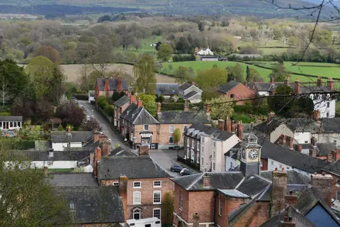 Photo of Montgomery, a village in the Powys, mid Wales.