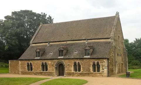 Photo of Oakham, a village in Rutland, central England.