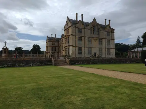 Photo of Montacute House, a Grade I registered house & garden in Somerset, south west England.