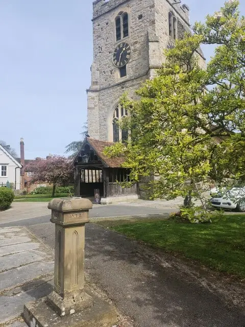 Photo of Chobham, a village in Surrey, south east England.
