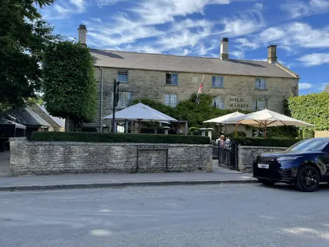 Photo of The Wild Rabbit, a pub near Kingham in the Cotswolds, Oxfordshire, south east England.