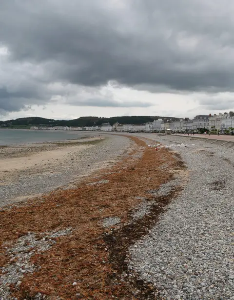Photo of Llandudno North Shore, a beach in Conwy, north Wales.