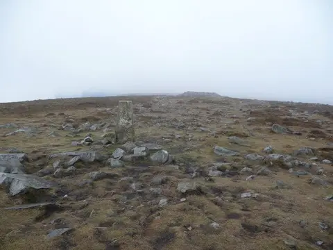 Photo: Pen Cerrig-calch, a 702m hill near Crickhowell in Bannau Brycheiniog, the Powys, mid Wales.