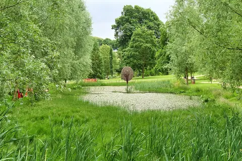 Photo of The Himalayan Garden & Sculpture Park, a garden near Grewelthorpe in Nidderdale, North Yorkshire, northern England.