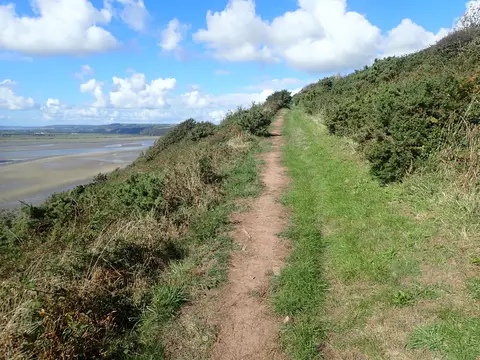 Photo of the coast at Wharley Point, Carmarthenshire, south west Wales.