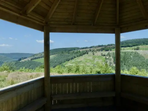 Photo of Cwmcarn Forest, a landmark near Newport, Caerphilly, south east Wales.