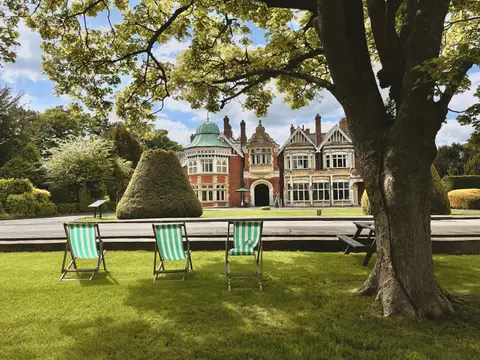Photo of Bletchley Park, a visitor attraction near Milton Keynes, Buckinghamshire, south east England.