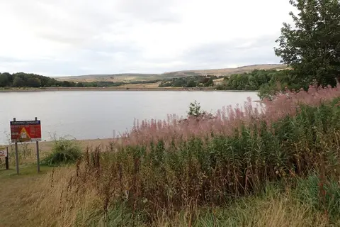 Photo of Hollingworth Lake, a reservoir near Rochdale, Greater Manchester, north west England.