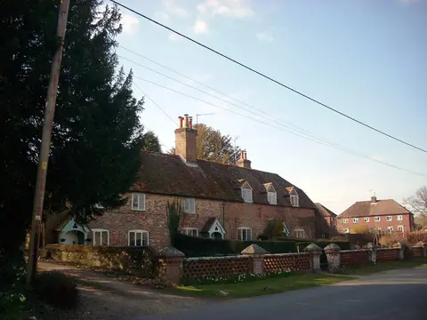 Photo of Chawton, a village in the South Downs, Hampshire, south east England.