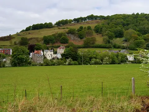 Photo of Carrog, a village in the Clwydian Range & Dee Valley, Denbighshire, north Wales.