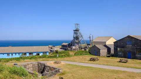 Photo of Geevor Tin Mine, a visitor attraction near Zennor, Cornwall, south west England.