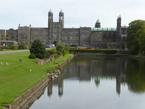Photo of Stonyhurst College, a Grade II* registered house & garden near Hurst Green, Lancashire, north west England.